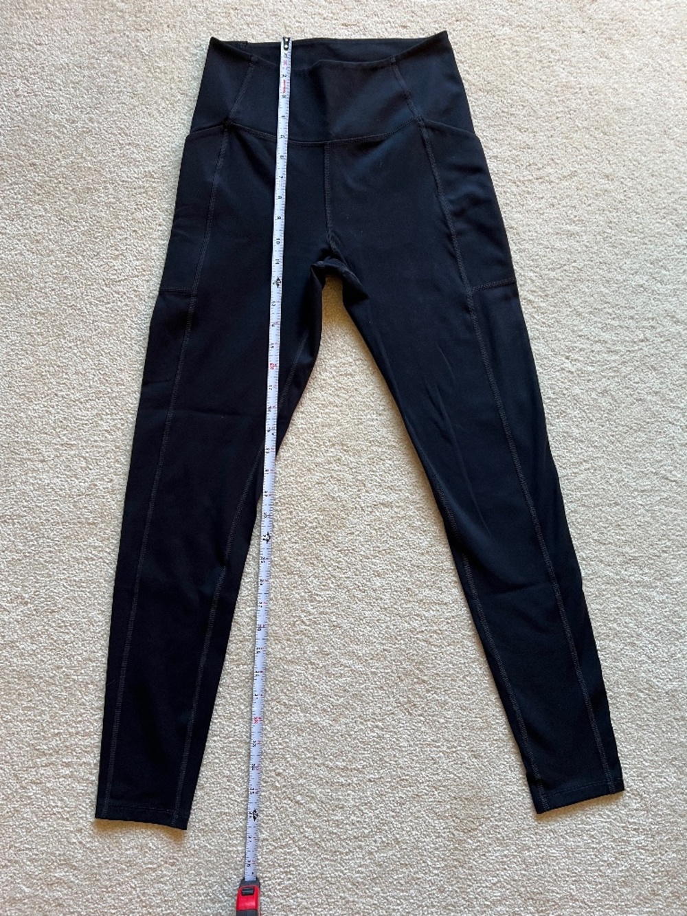 Girlfriend Collection Black High-Rise Pocket Legging Size Medium Excellent